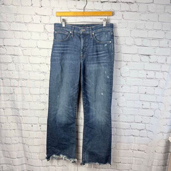 Lucky Brand High Rise Cropped Mini Bootcut Bridgette Size 10 - Picture 1 of 9